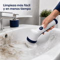 CleanGear Spin™ – Cepillo de limpieza eléctrico 5 en 1